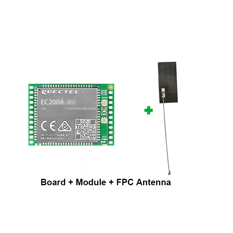 Original EC200A series LTE CAT4 Module EC200AEUHA Dual-row needle development board With antenna
