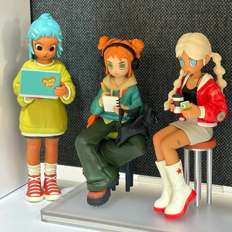 Hot Peach Riot Blind Box Resie Up Series Figure Poppy Gigi Frankie Girls Anime Figure Model Decoration Collectible Mode Toy Gift