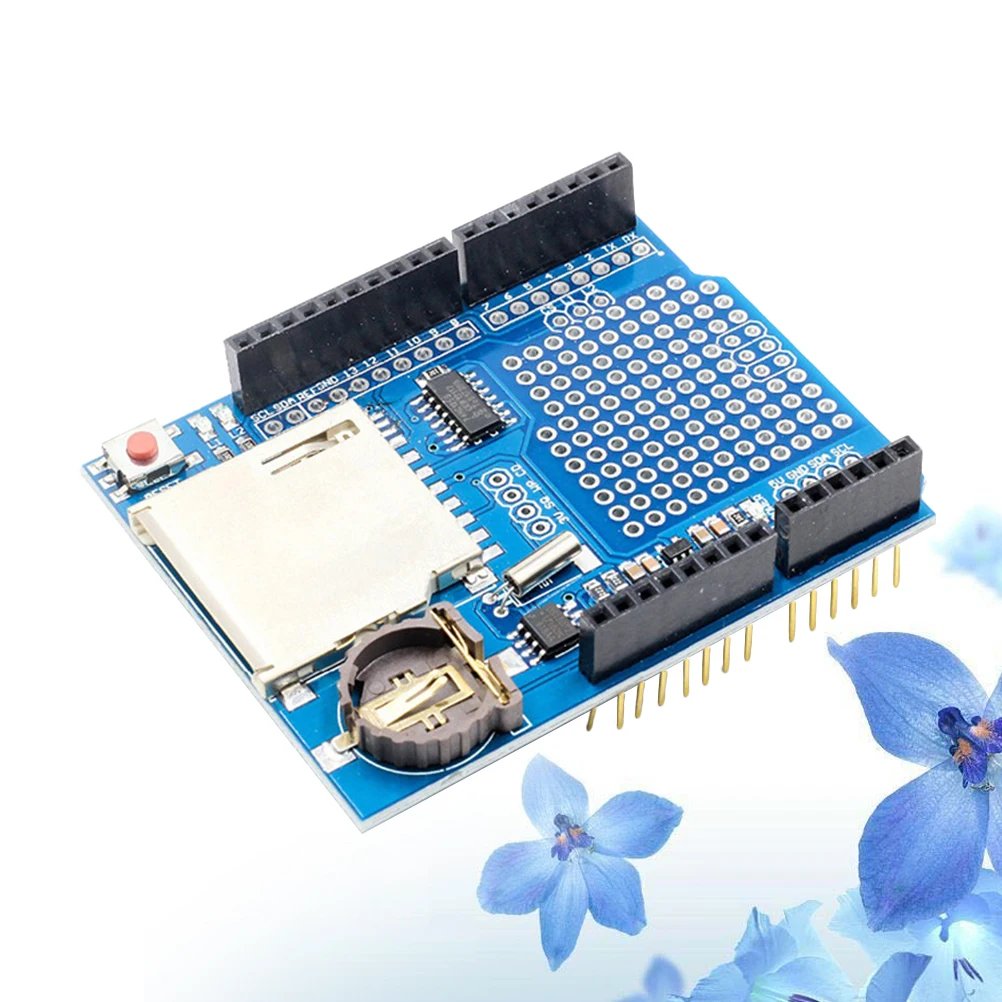 

Professional Data Logging Shield Module Compatible For Sd V1.0 Rtc Real Time Clock Works With Mega R3 3.3V Regulator