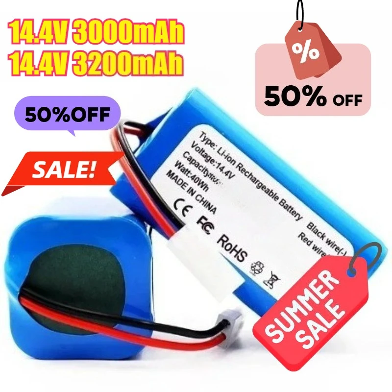 

18650 Battery 14.4V 3000mAh/3200mAh Lithium-ion Battery for G1 Mi Essential Rechargeable Batteries