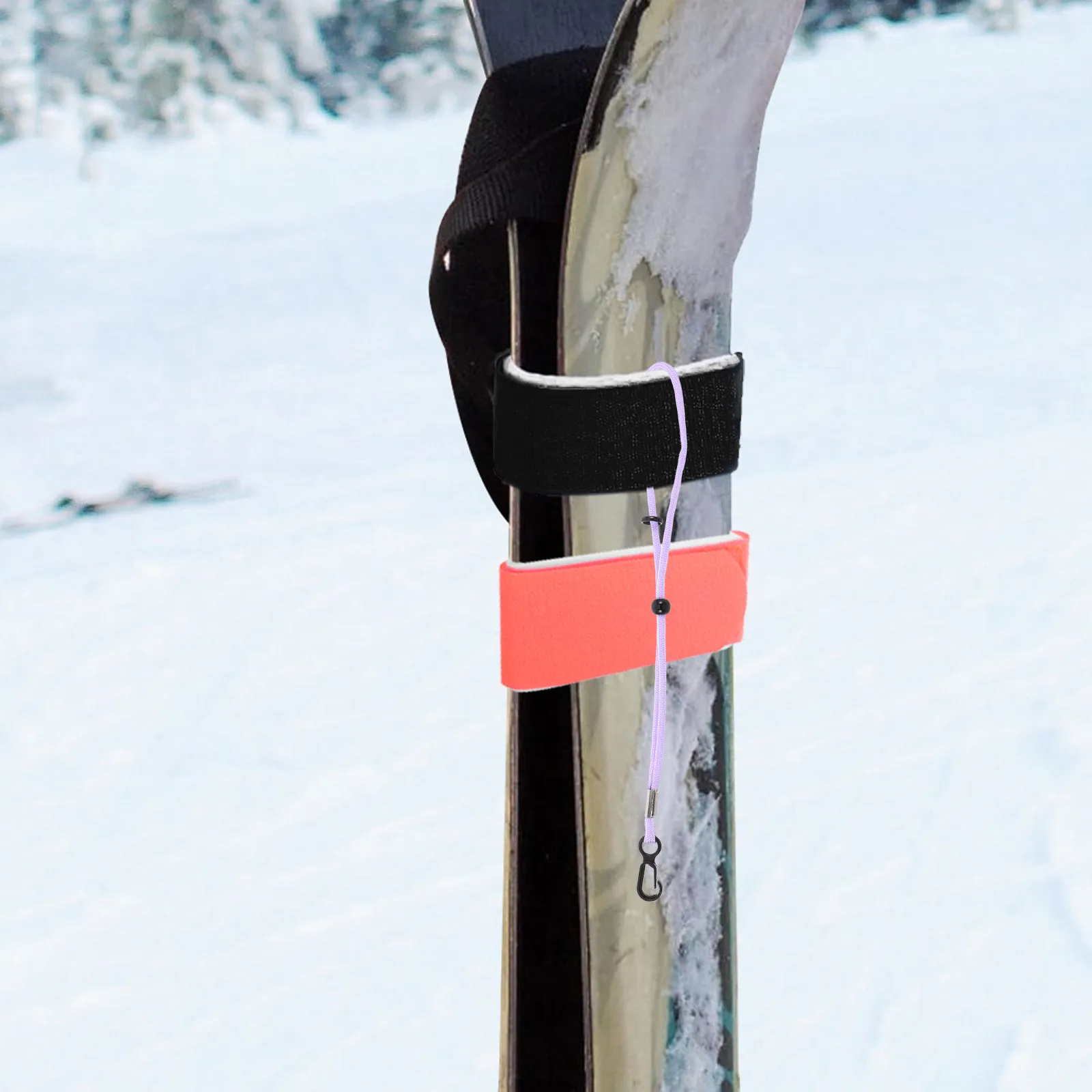 1Pair Ski Glove Leash Wrist Straps Adjustable Anti-Lost Gloves Lanyard Safety Strap for Winter Skiing Snowboarding Sports Mitten view 5