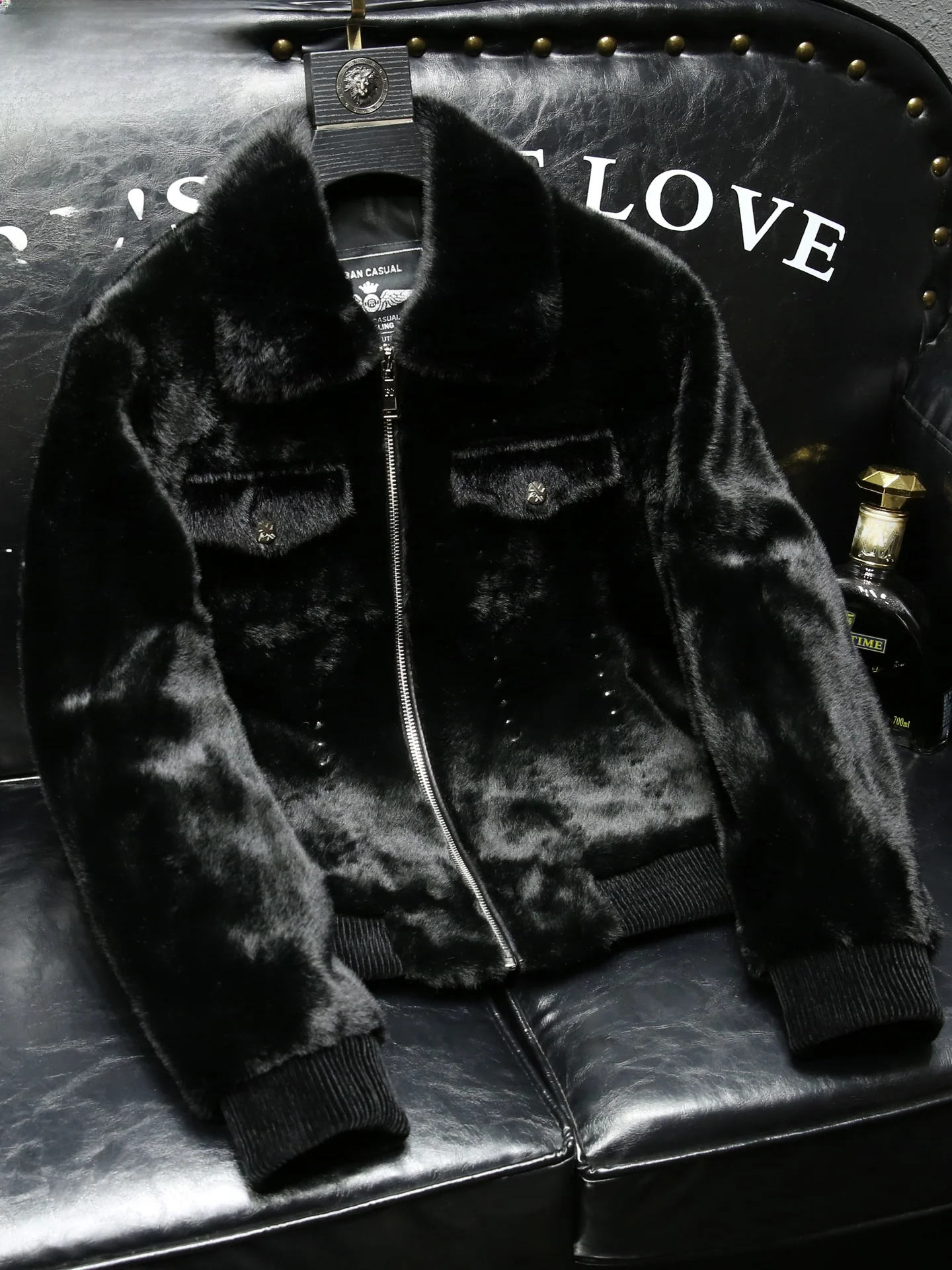 

Мужская меховая куртка: новинка, легкая, модная, теплая, стильная, универсальная верхняя одежда класса люкс