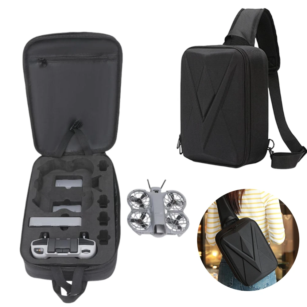 

For DJI NEO 2 Drone Shockproof Hard-Shell Backpack Free Fly Set Storage Bag Portable Travel Crossbody Carrying Case for Outdoor