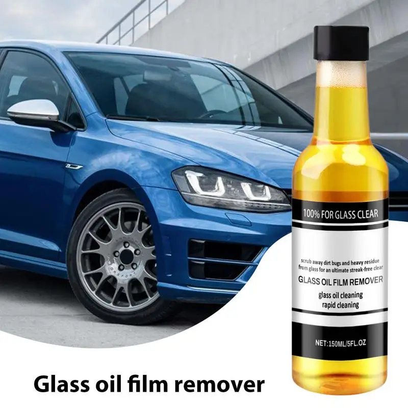 Car Windshield Oil Film Cleaner Auto Glass Oil Film Remover 5 Fl.oz Glass Film Removal Windshield Spray Water Stains Stripper