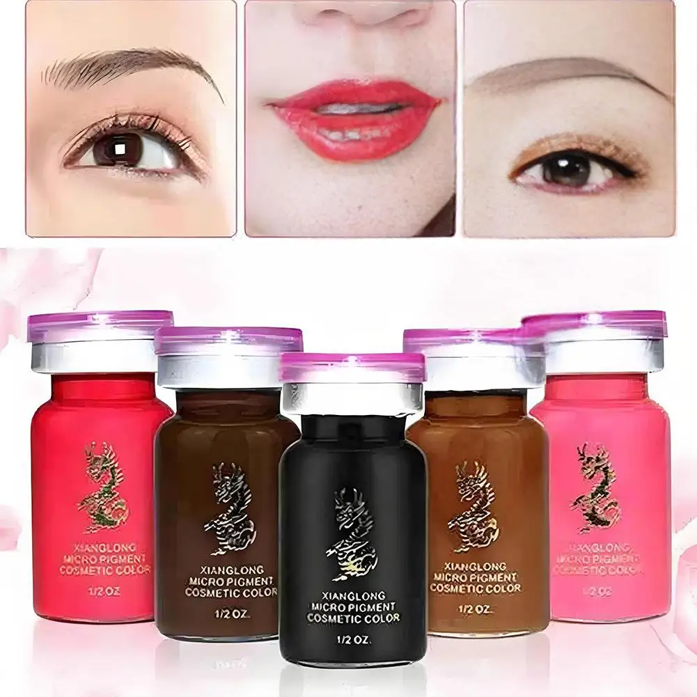 

2021 New Semi Permanent Eyebrow Tattoo Ink Emulsions Coloring Makeup Supplies Pigment Microblading Tool Beauty W1R6