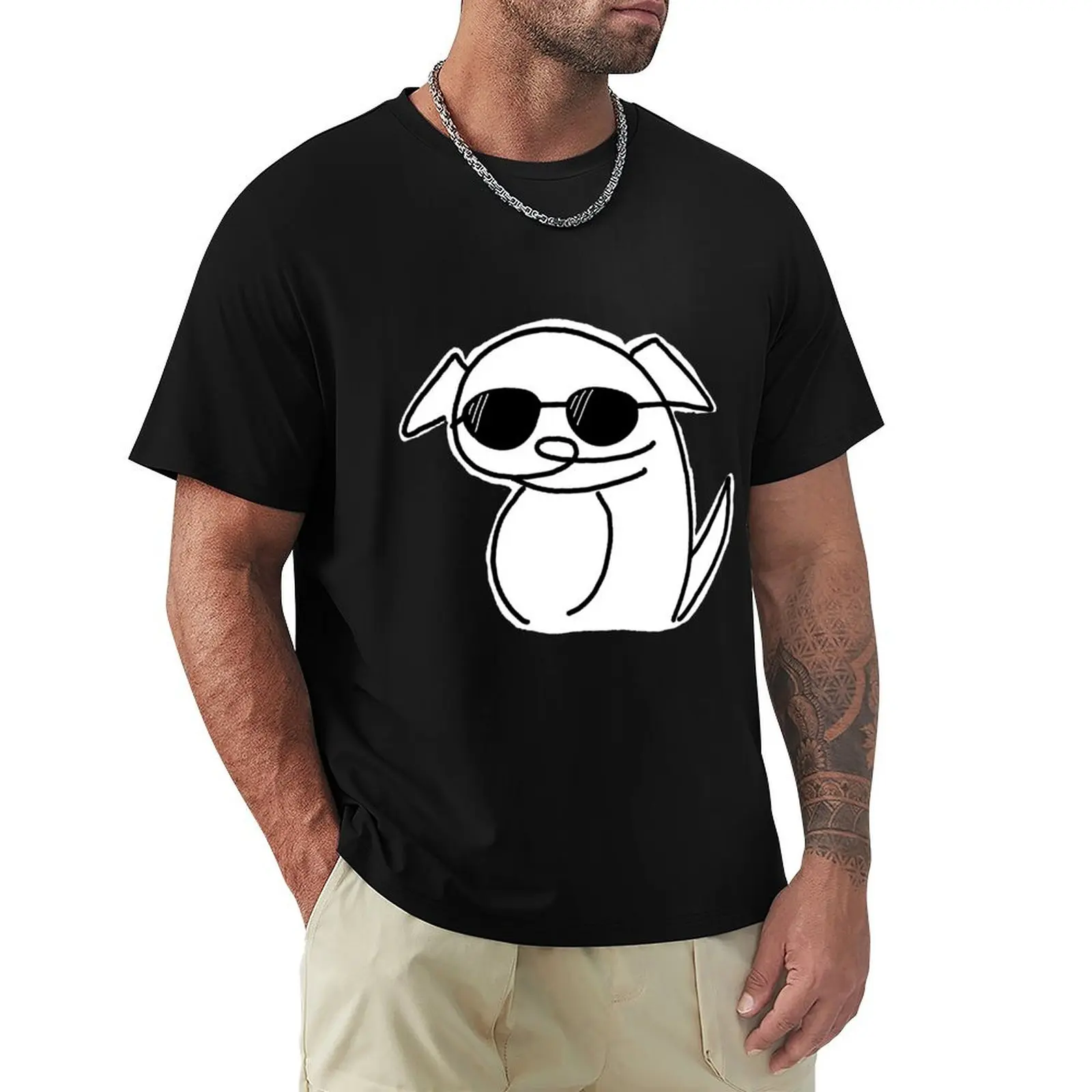 Camiseta Cool Dug con estampado de letras a la moda