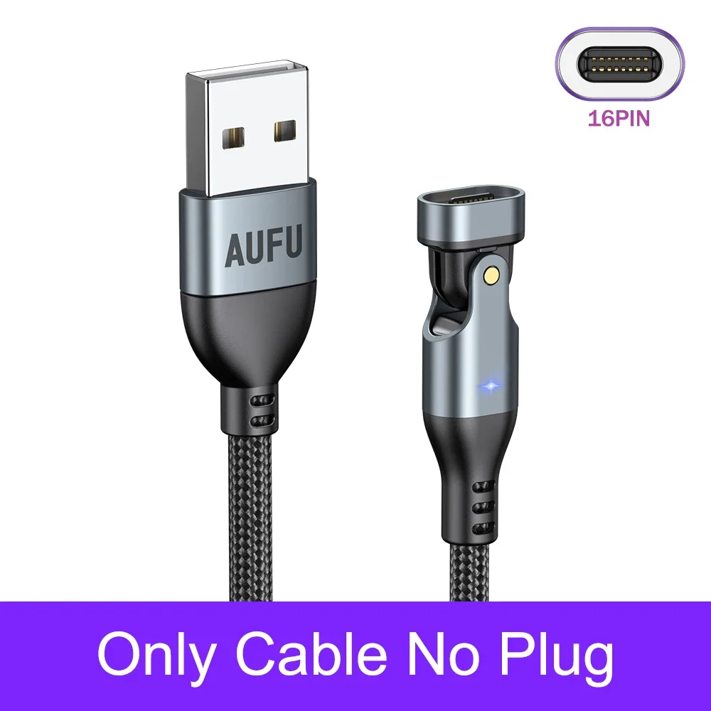 AUFU 3A Magnetische USB Ladekabel für Iphon Huawei Schnelle Lade Magnet Ladegerät Micro USB Für Xiaomi Samsung Handy Draht