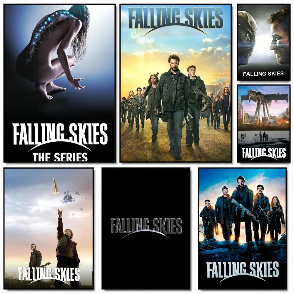 tv series F-Falling Skies-S Poster Removable Wall Sticker for Home Cafe Bar Office Interior Decor
