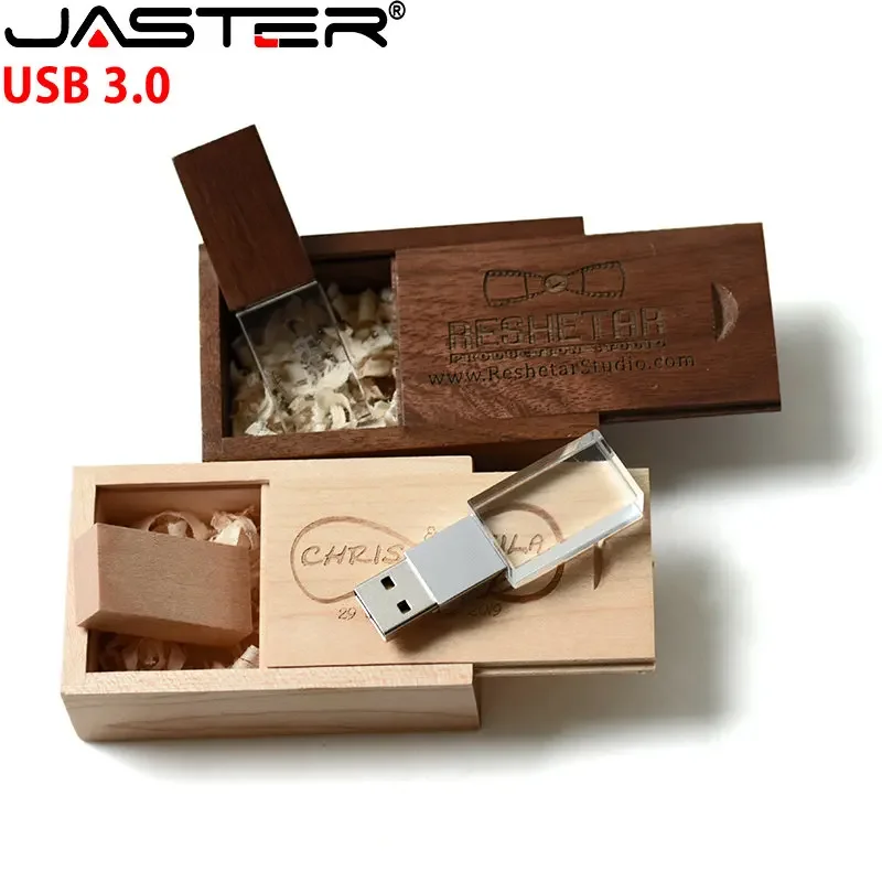 USB 3.0 флеш-накопители в деревянной коробке, 64 ГБ, 32 ГБ, 8 Гб