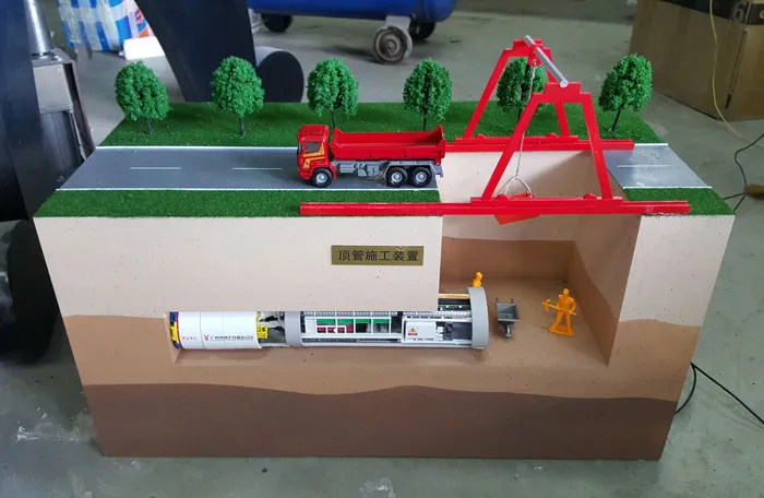 Durable Detailed Construction Demo Model, Pipe Jacking & Shield Machine for Drainage Teaching