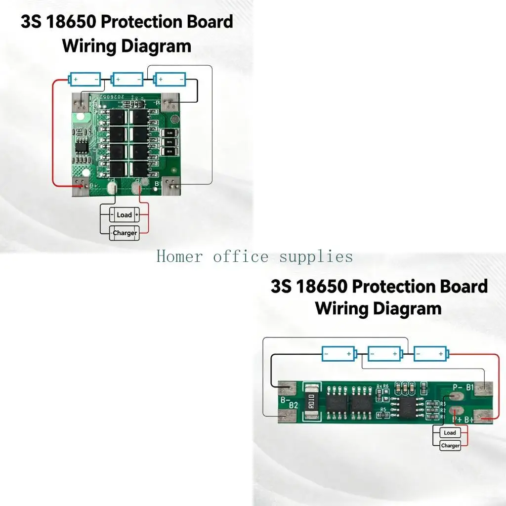 K43B 3S Balance Battery Protections Board for 3S Lithiums Batteries Pack for DIY Maintenance, Portable Power Builds and Rebuild
