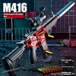 2025 Christmas Gift M416 Hand-In-One Shell Barrett Soft-Bullet Gun Ak Assault Rifle 98k Children'S And Boys 'Toys