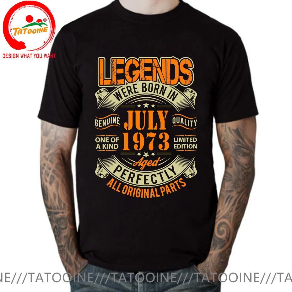 

Legends Born in 1973 Aged Perfectly January Febuary March April May June July August September October November December T Shirt