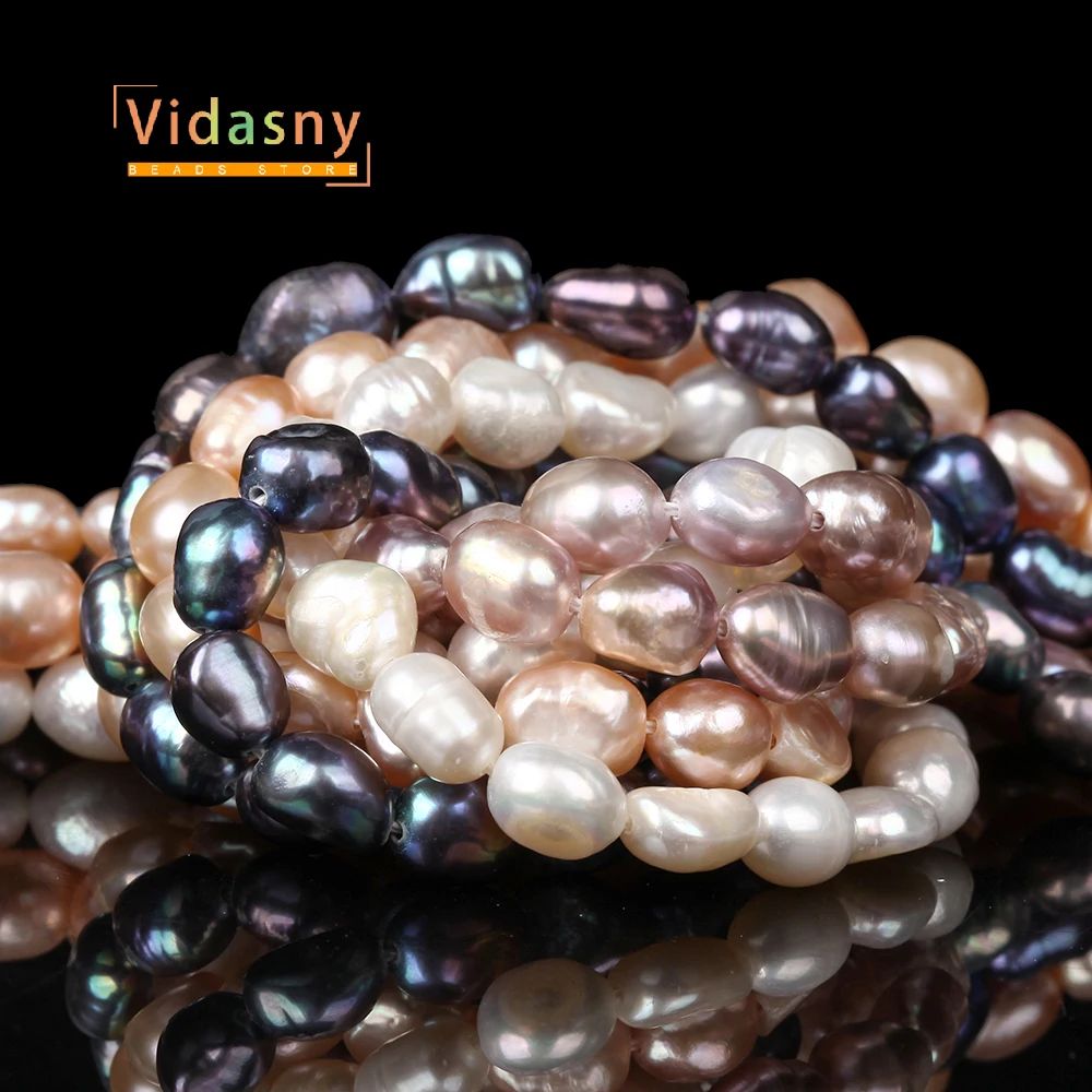 

6-7mm Natural Pearl Series Oval Loose Beads for Jewelry Making DIY Necklace Bracelet Earring Accessories Gifts For Women