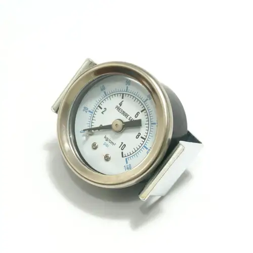 Imagen 2 del producto Medidor de presión de compresor de aire, cara de 40mm, 0-140 PSI, montaje Axial con soporte G1/8""