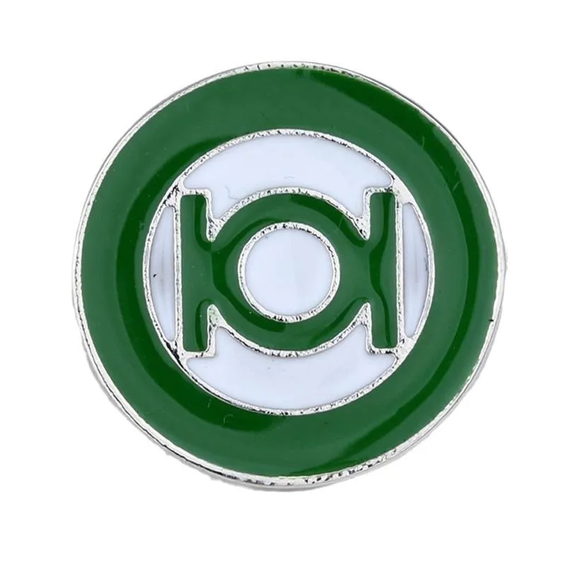 Surrounding DC The Flash Green Lantern cool creative stylish anime cartoon pattern brooch clothing bags fashion accessories
