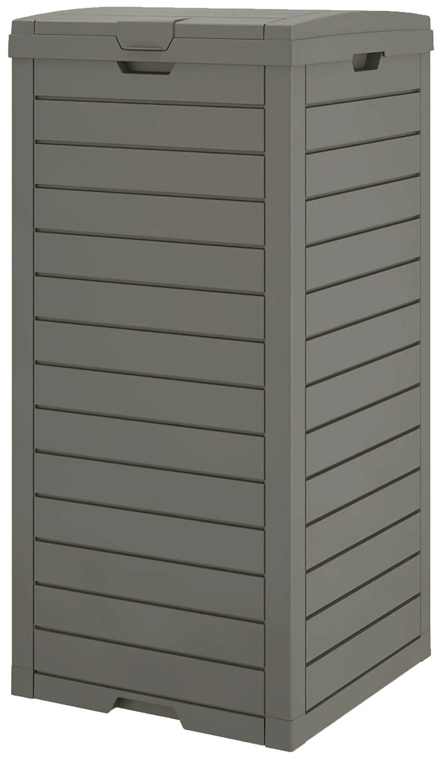 

31 Gallon Outdoor Trash Can with Lid, Waterproof Resin Garbage Bin for Patio & Garden