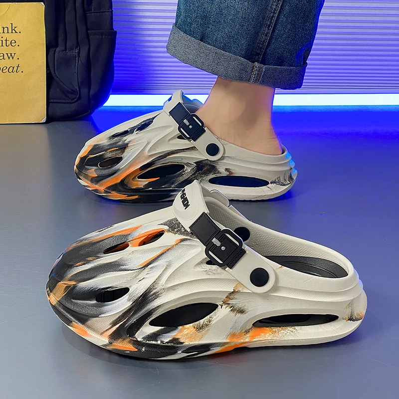 Men's 2025 New Summer Outer Wear Sports Non-Slip Anti-Odor Thick-Soled Beach Two-Wear Sandals and Slippers - view 4