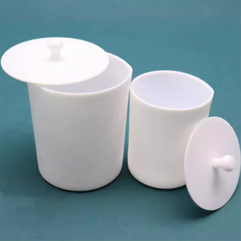 PTFE beaker F4 beaker Teflon cup barrel corrosion resistance and high temperature resistance 50ml 100ml 250ml 300ml 400ml 500ml