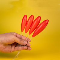 1pc 6g-80g Fishing Float Upward Bobber Red Yellow Floating Water Throwing Aid Assist Fishing Bobber Carp Sea Lure Tackle