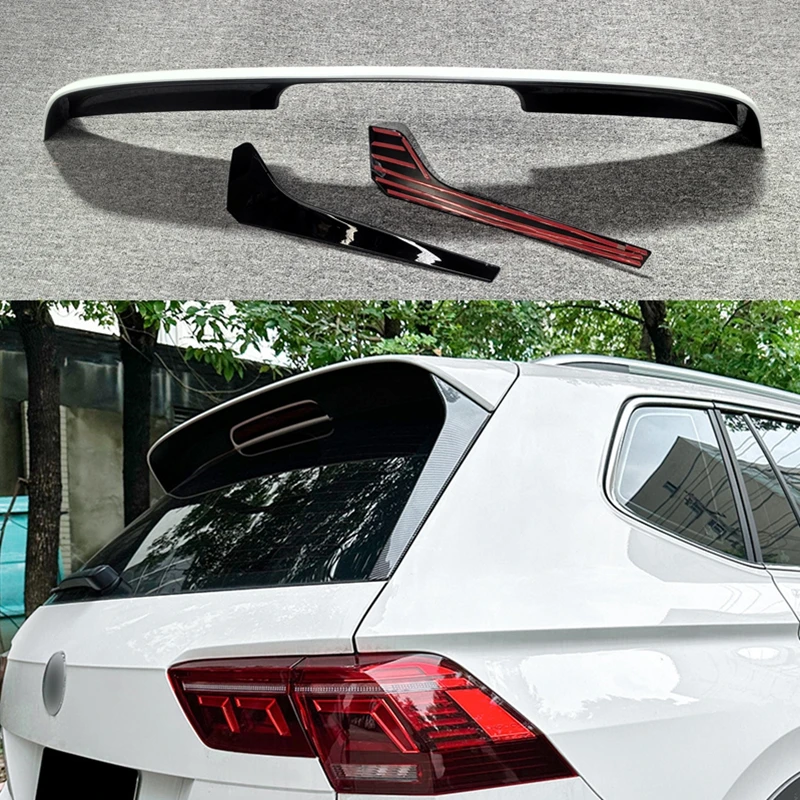 Alerón de techo R-Line para VW Tiguan MK2 2017-2025, alerón trasero, alerón lateral de ventana trasera, piezas de tuning estándar R-Line