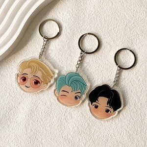 Yedi Çocuk Bandında Anahtar Dönem, kolye, kadınlar için dekoratif çanta, anahtarlıklar akrilik, süs, sevimli ve Korece'den yapılmıştır 8 en çok satan, anahtarlık akrilik bts-no. 5