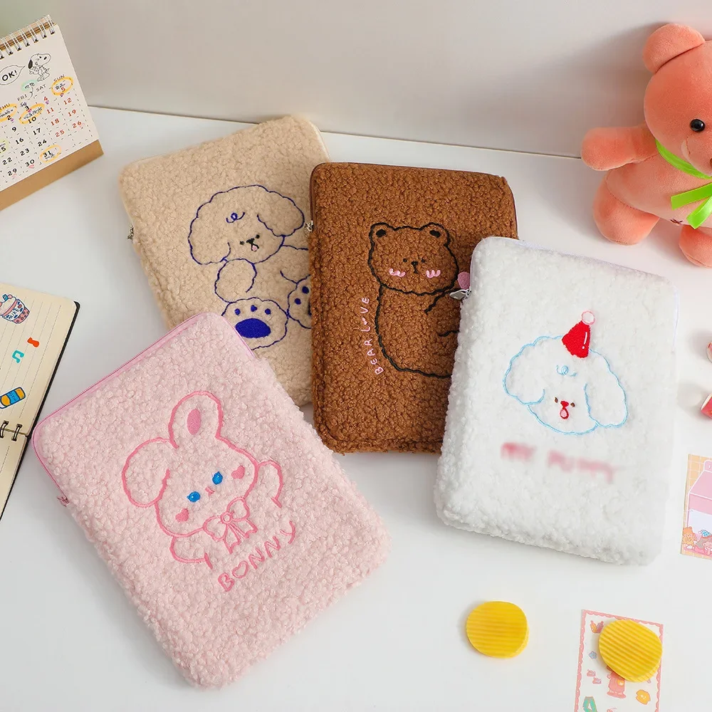 Cute Rabbit Cartoon Plush For Ipad Storage Bag for Girl Tablet For Pro11 inch Liner Bag For Air4 Protective Sleeve