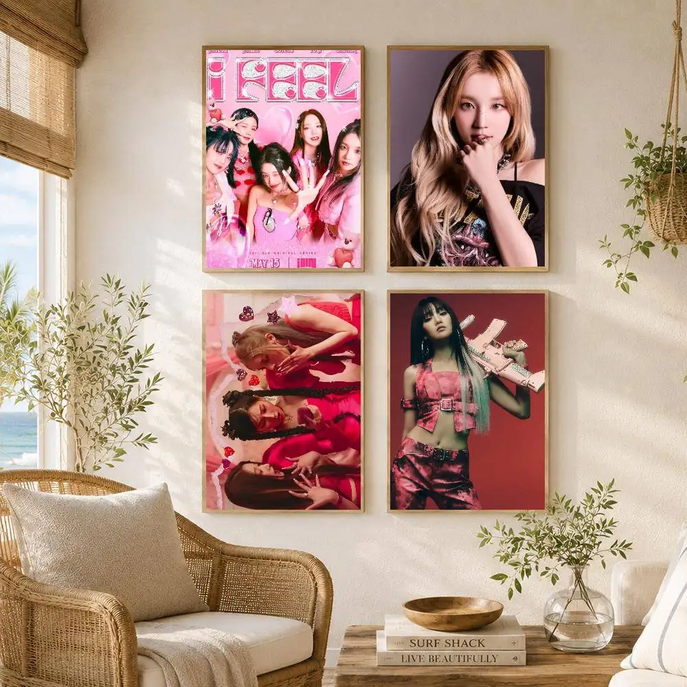 (G)I-DLE Popular Anime Posters Artwork Home Decor Minimalist Aesthetic Art Gift For Fan Canvas Painting