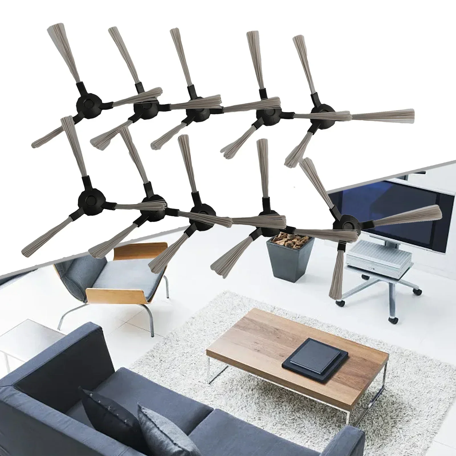 10 teile/satz Seite Pinsel Für VR 102/VR 201 Robotic Staubsauger Ersatzteile Haushalt Reinigung Ersatz Zubehör