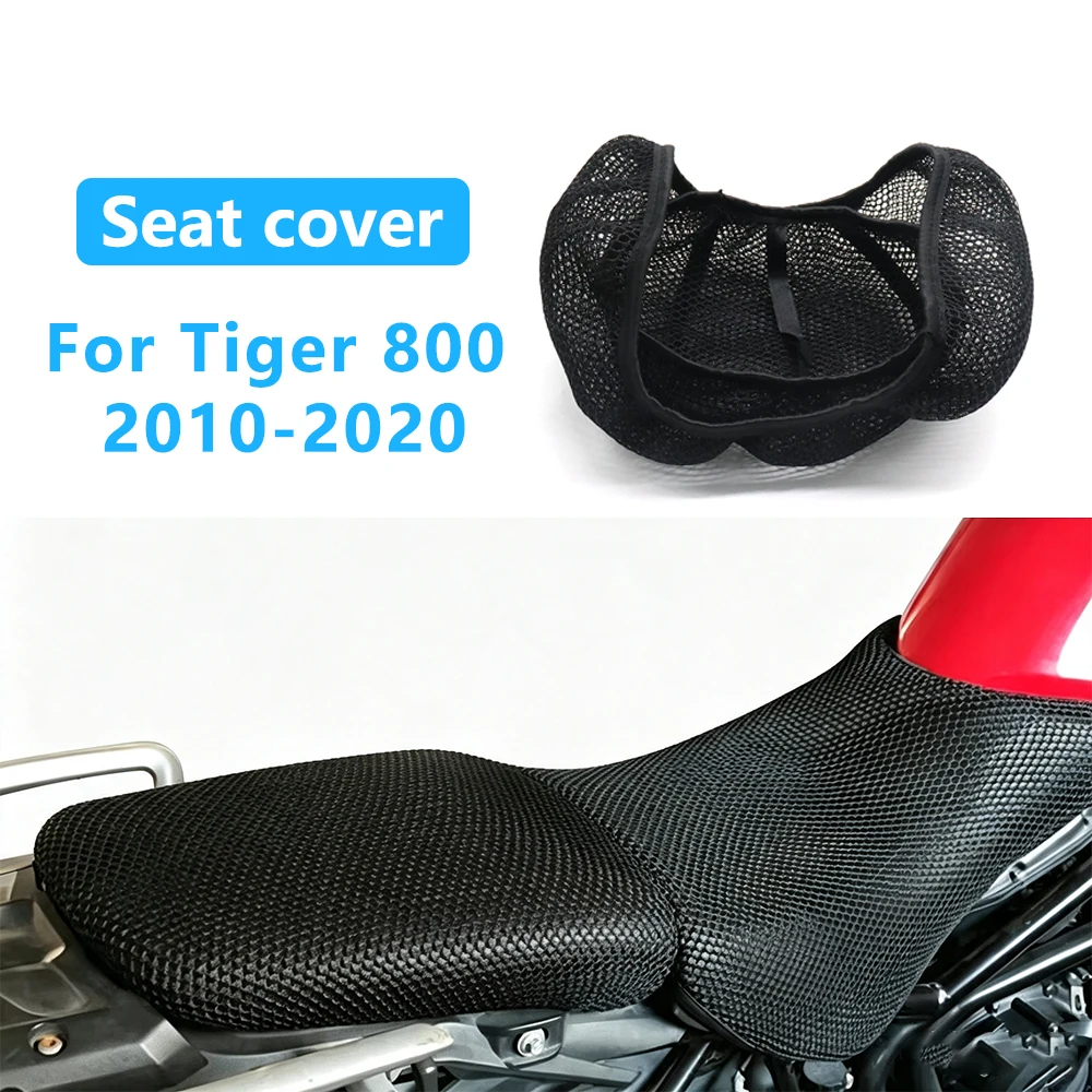 For Tiger 800 XC XCA XCX 2010-2020 Motorcycle Seat Cover 3D Mesh Fabric Seat Non-Slip Breathable Protect Cushion