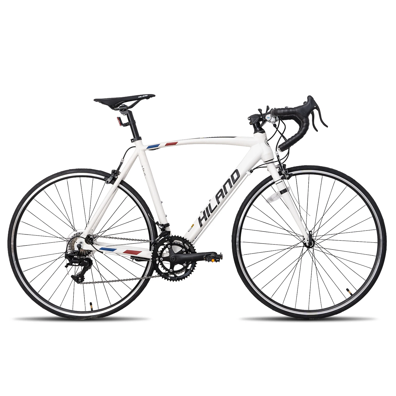 Hiland 700c racefiets, 14 versnellingen, lichtgewicht aluminium frame, racefiets, stadsfiets voor dames en heren