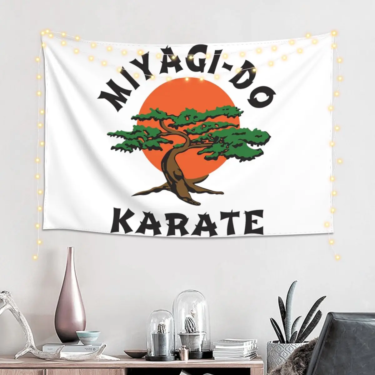 Miyagi Do Jo Karate Martial Tapestry Hippie Wall Hanging Aesthetic Home Decoration Tapestries for Living Room Bedroom Dorm Room