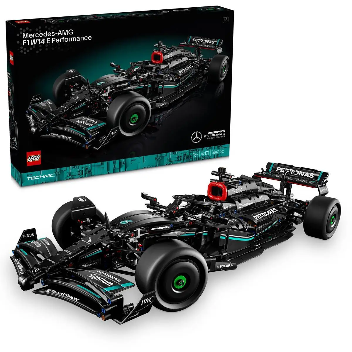 LEGO 42171 Technic Mercedes-AMG F1 W14 E Performance Set de construcción de un coche de carreras,