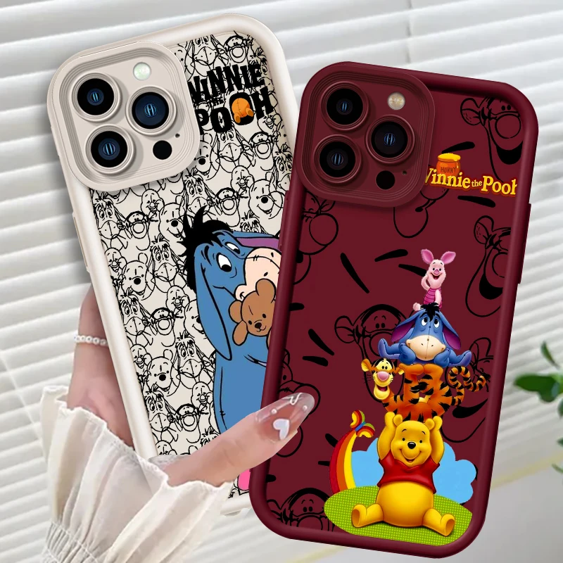 

Winnie The Poodle Horse Pig Eye Ladder For Apple iPhone 15 14 13 12 11 XS XR X Pro Max Plus TPU Phone Case