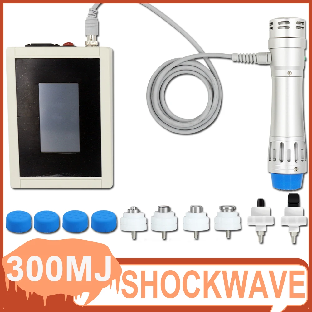 Professional Shockwave Therapy Machine 300MJ New Shock Wave Device For Men Erectile Dysfunction  Waist Pain Relieve Body Massage