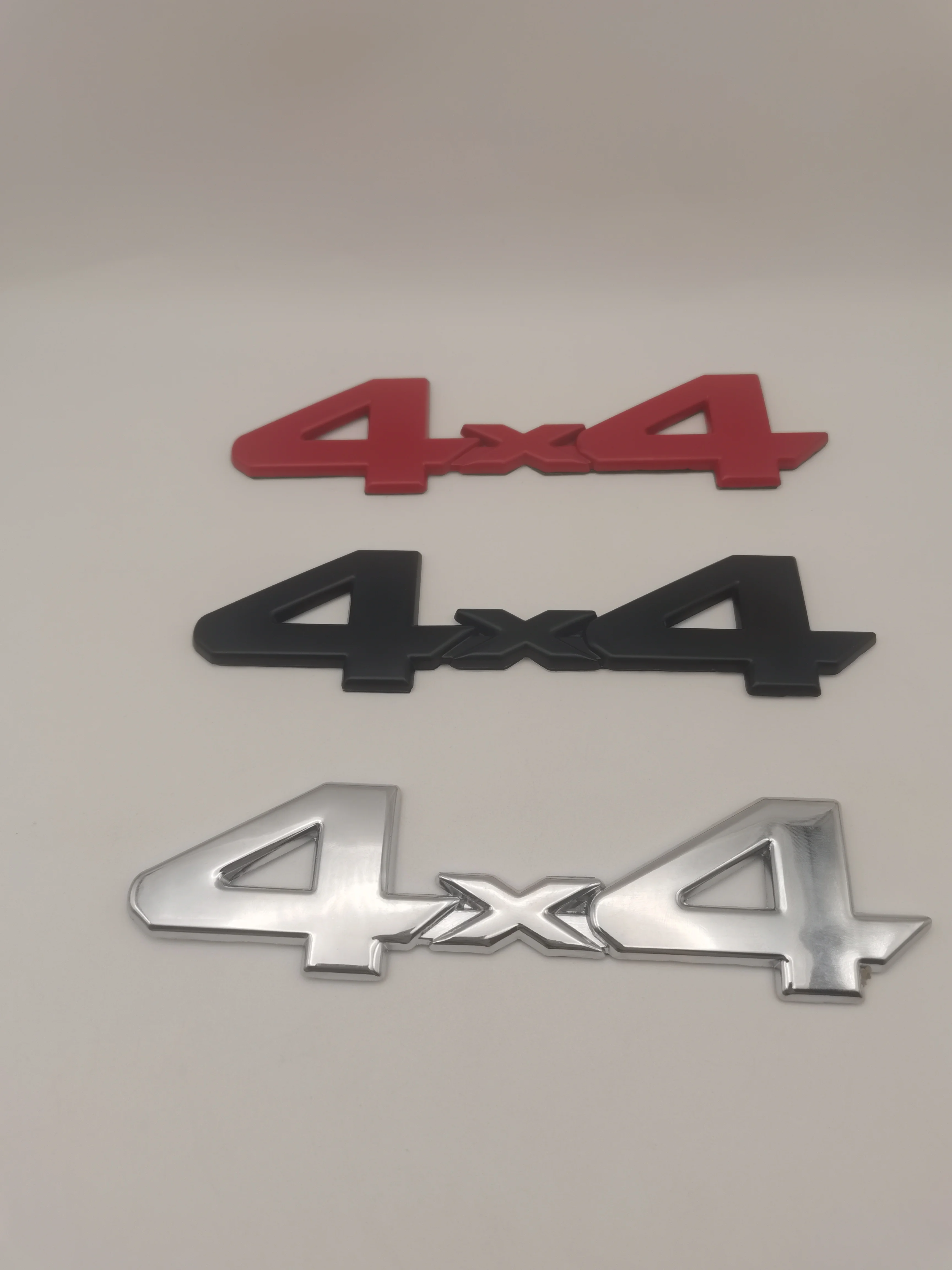 

1Pcs 4x4 150mmX38mm Car Styling 3D Metal Chrome Zinc Alloy Emblem Badge Decal Suitable for Car front body tail Cars Accessories