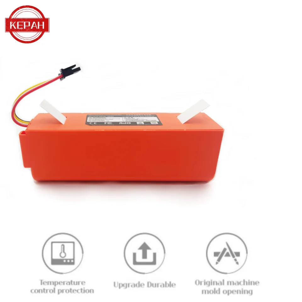 Mijia Robot Vacuum Cleaner Roborac S50S51T4 Lithium ion Battery Vacuum Cleaner Accessories Upgrade, 14.4V 5200mAh~1280mAh2P4S