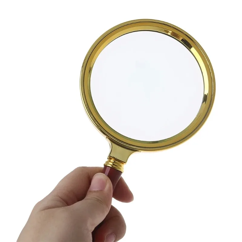 10 X Portable Handle Handheld Magnifying Glass Magnifier High-Magnification High-Definition for Jewelry Loupe 70/80/90/100mm