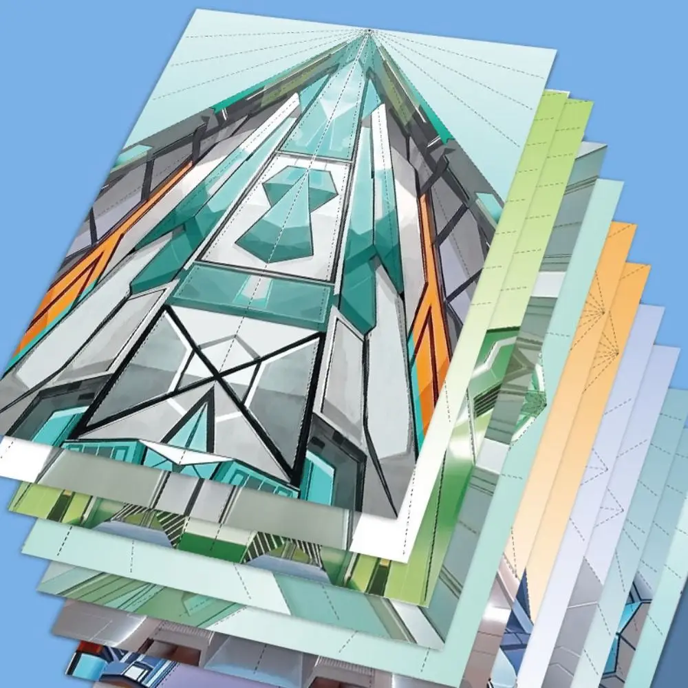 Avião de Papel Artesanal Origami: Kit de Aprendizagem Montessori com Desenhos Animados e Aviões de Papel Versáteis