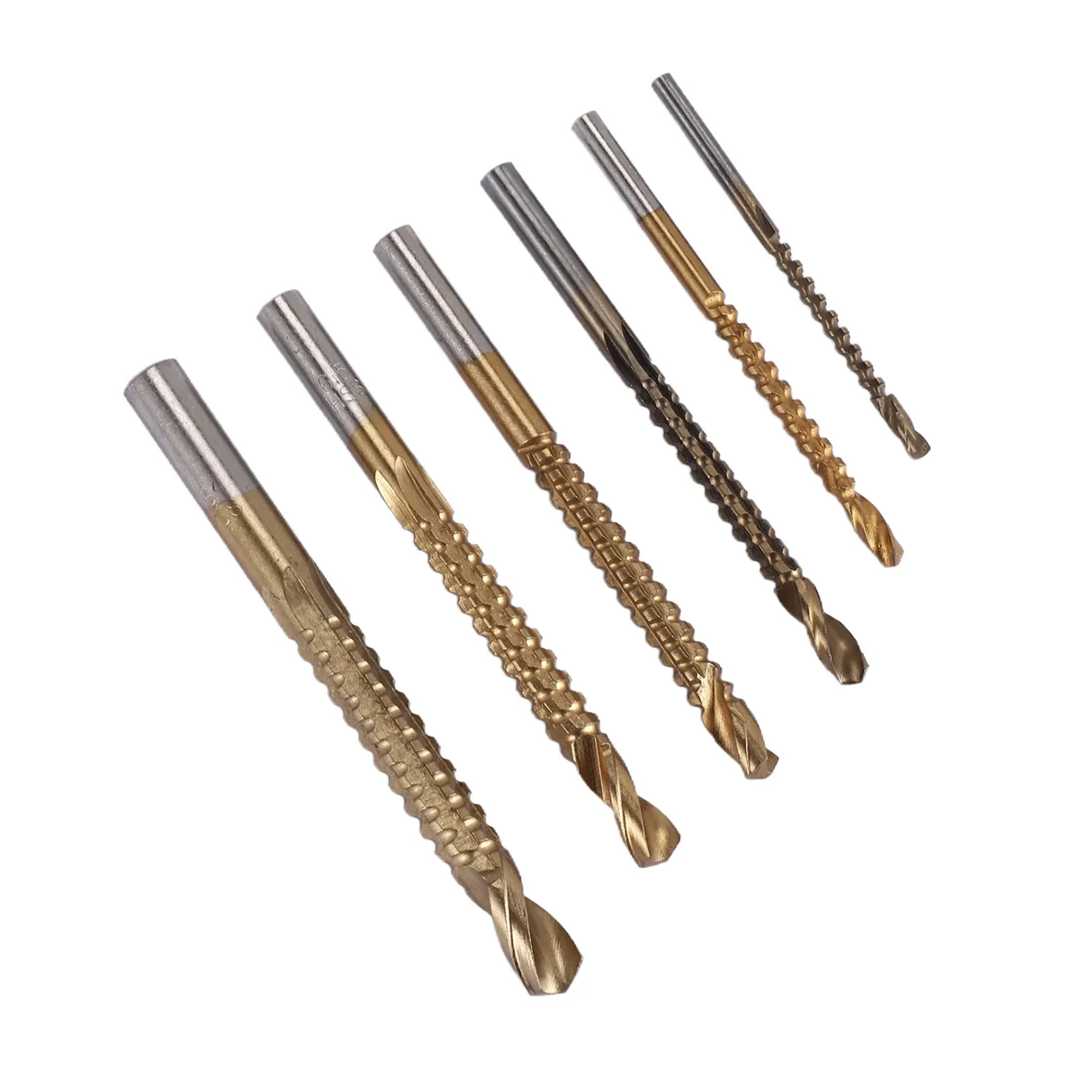 X59A_6Pcs Cobalt Drill Bit Set Hole Saw Grooving Set Drill Slotted Drill