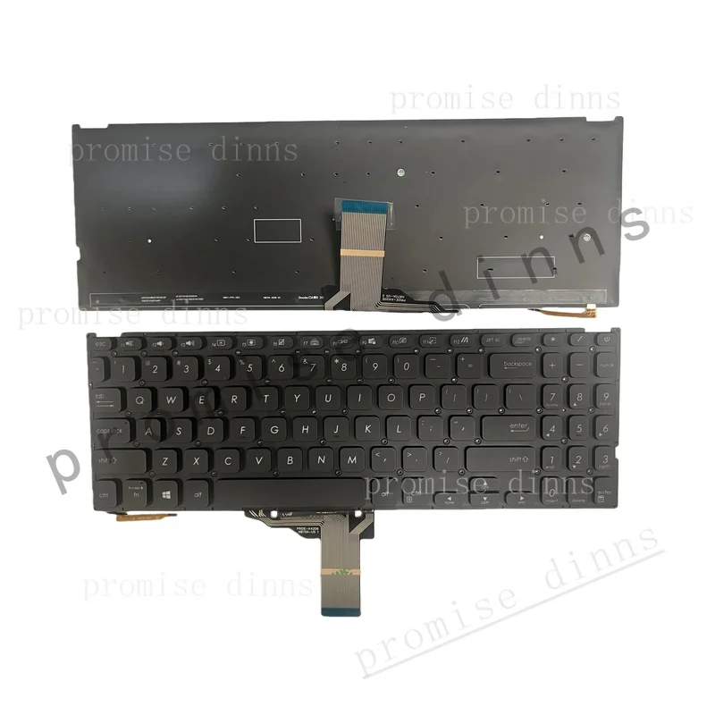 Клавиатура M с подсветкой (US) для Asus X515 X515DA X515EA X515J X515JA X515UA, черная