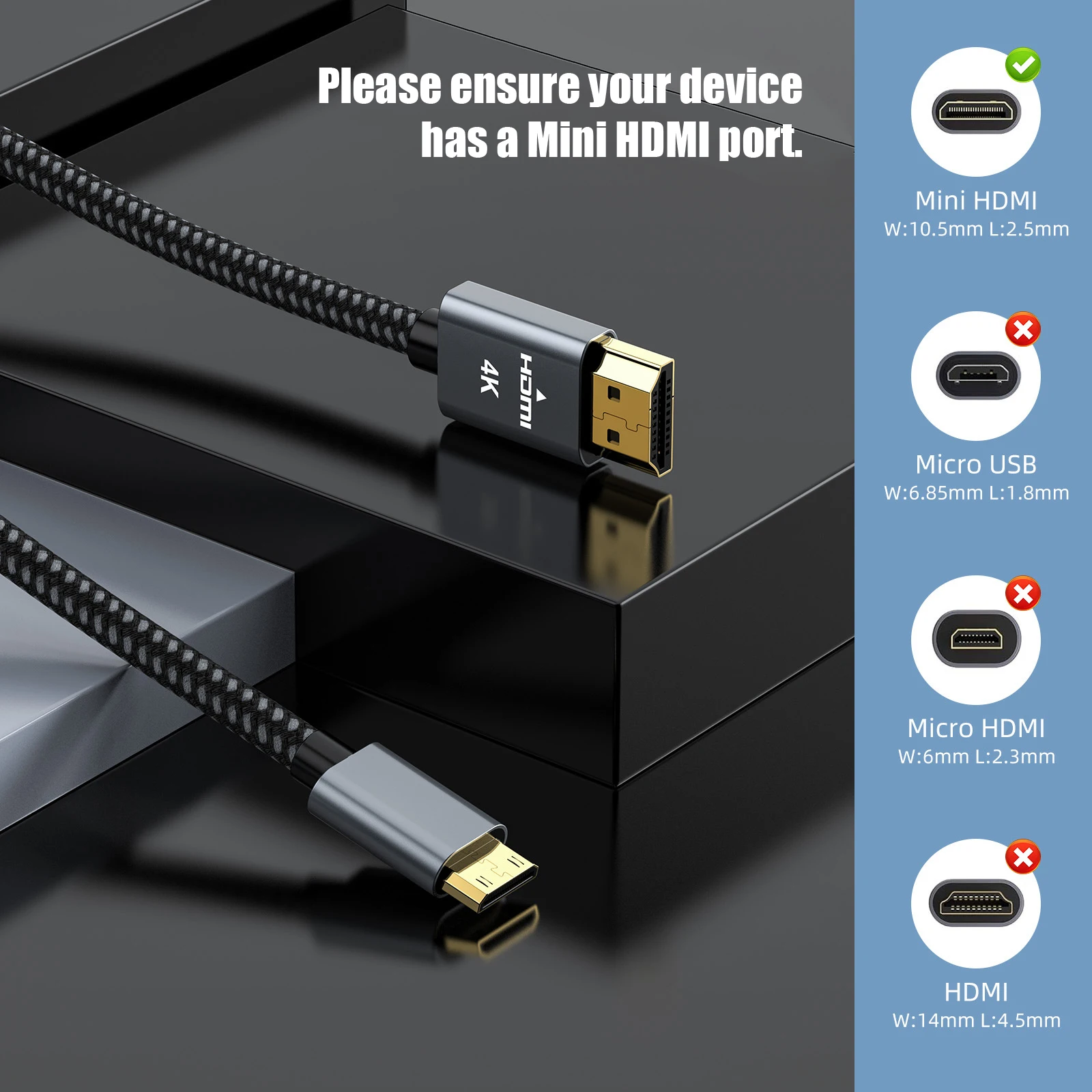 4K@60Hz Mini HDMI - HDMI Kablo - Home Cinema Projector 4K incelemesi ve fiyatı