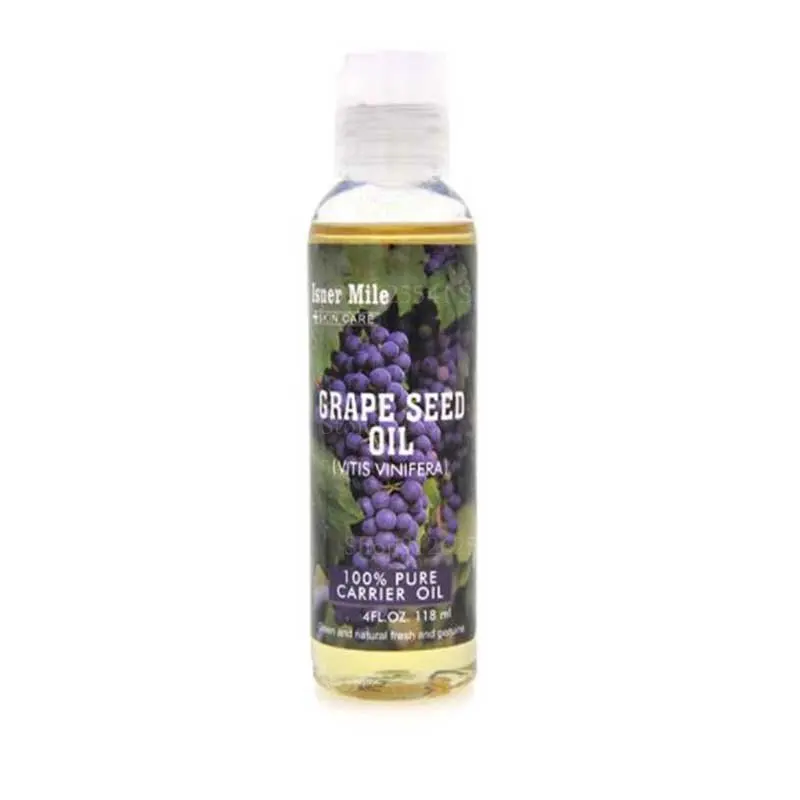 118ml di semi d'uva naturale Anti-età antirughe olio di Base per il corpo per il viso massaggiatore per capelli del corpo olio vettore bagno idratante Spa