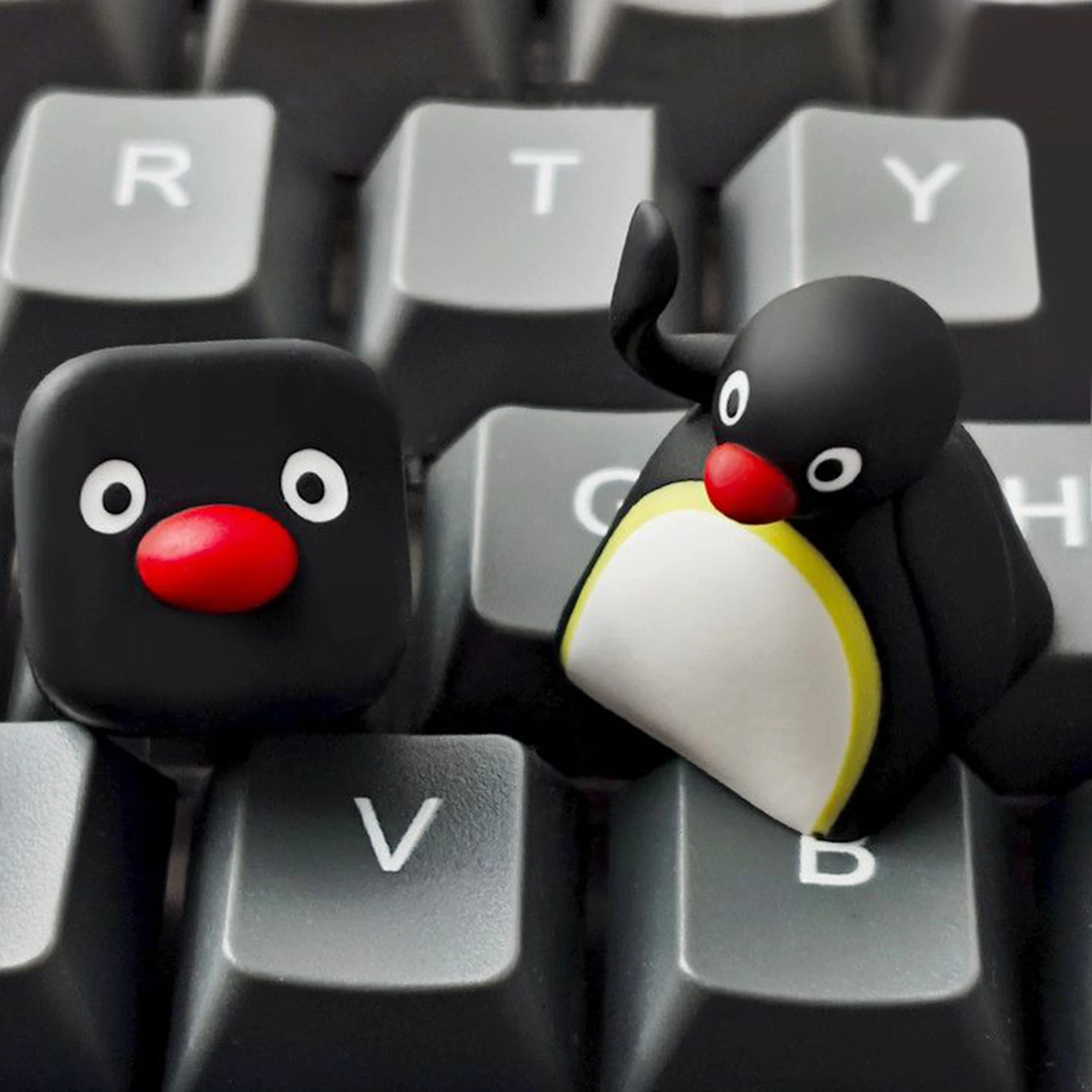 

1pcs Penguin Cute Personalized Keycap Resin Creative DIY Custom Keycaps for MX Mechanical Keyboard