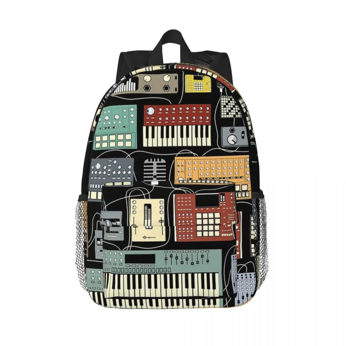 

Electronic Musician Synthesizer And Drum Machine Dj Backpacks Teenager Bookbag Children School Bags Travel Rucksack Shoulder Bag