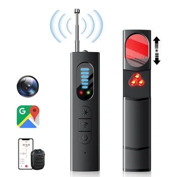 Amorom كاشف الكاميرا الخفية مكافحة التجسس سيارة لتحديد المواقع المقتفي كاشف الموقع علة Rf إشارة الماسح الضوئي مكتشف أداة الحماية الأمنية