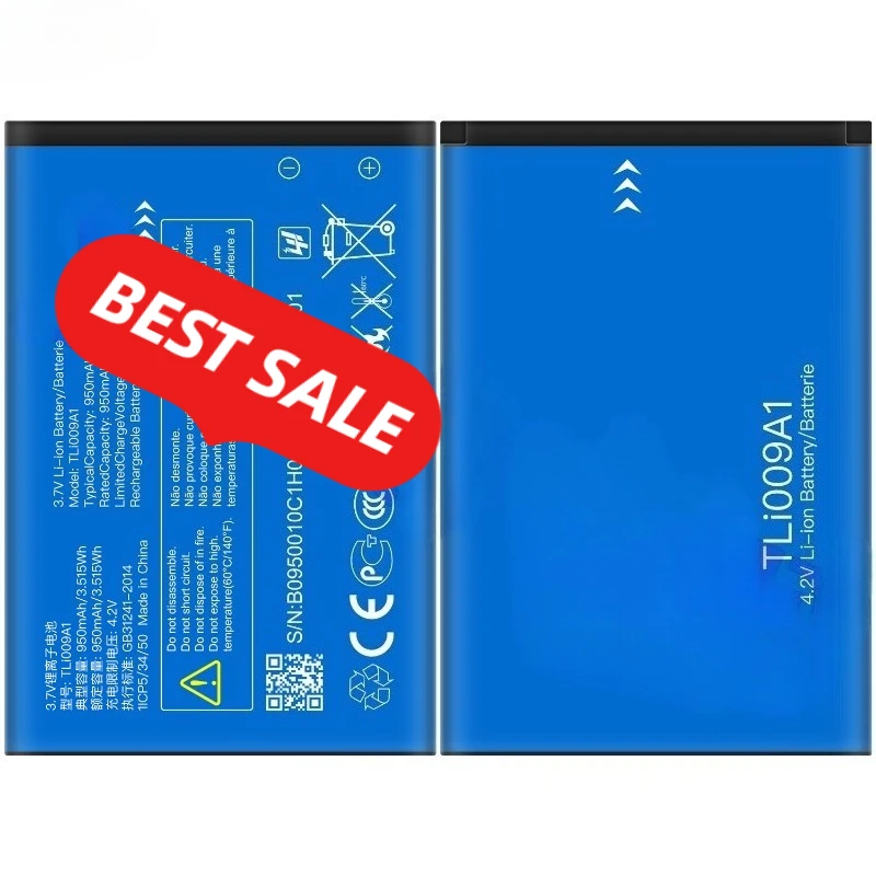 0 Cycle TLI009A1 Battery for Alcatel 2053D 2038 3025 3026G High Quality Replacement Battery Grade A Li-ion Bateria with Tools