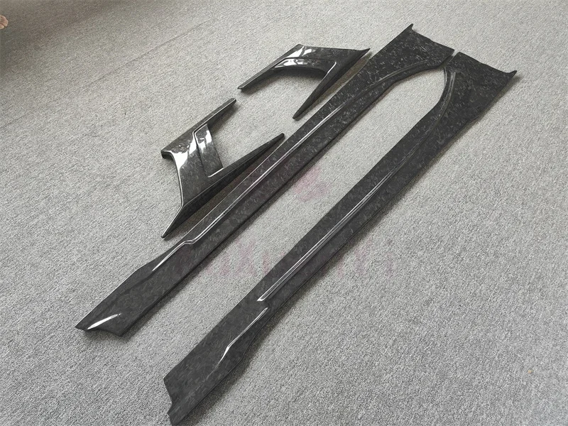 Hot selling! TOP style forged carbon fiber side skirts four piece body kit for BMW i8 body kit