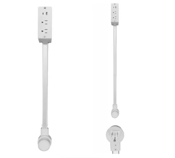 For Behind Couches Nightstands Desks EU Electrical Outlet Extender Plug Wall Outlet Extender Extendable Wall Socket