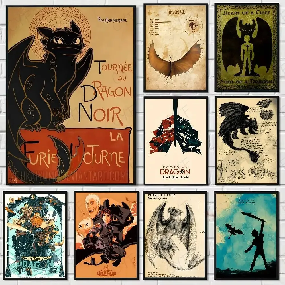 

Картина маслом по номерам «сделай сам», как T-Train Your D-Dragons, украшение для дома, настенный декор для гостиной, лучший подарок, рамки